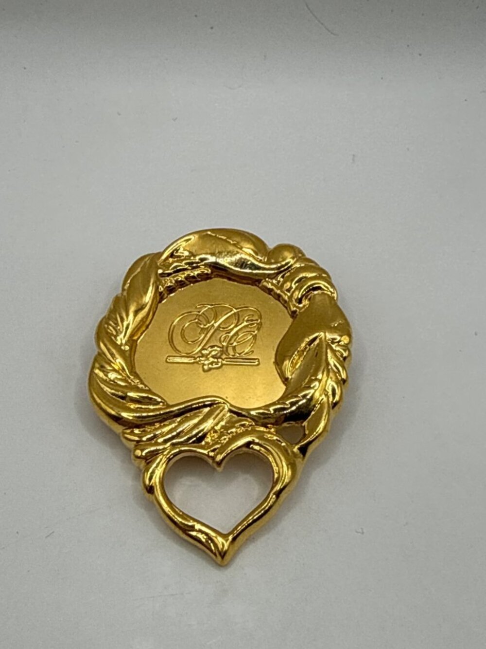 Vintage Avon 1991 Presidents Club Gold Heart Pin Brooch Coquette Grandmacore